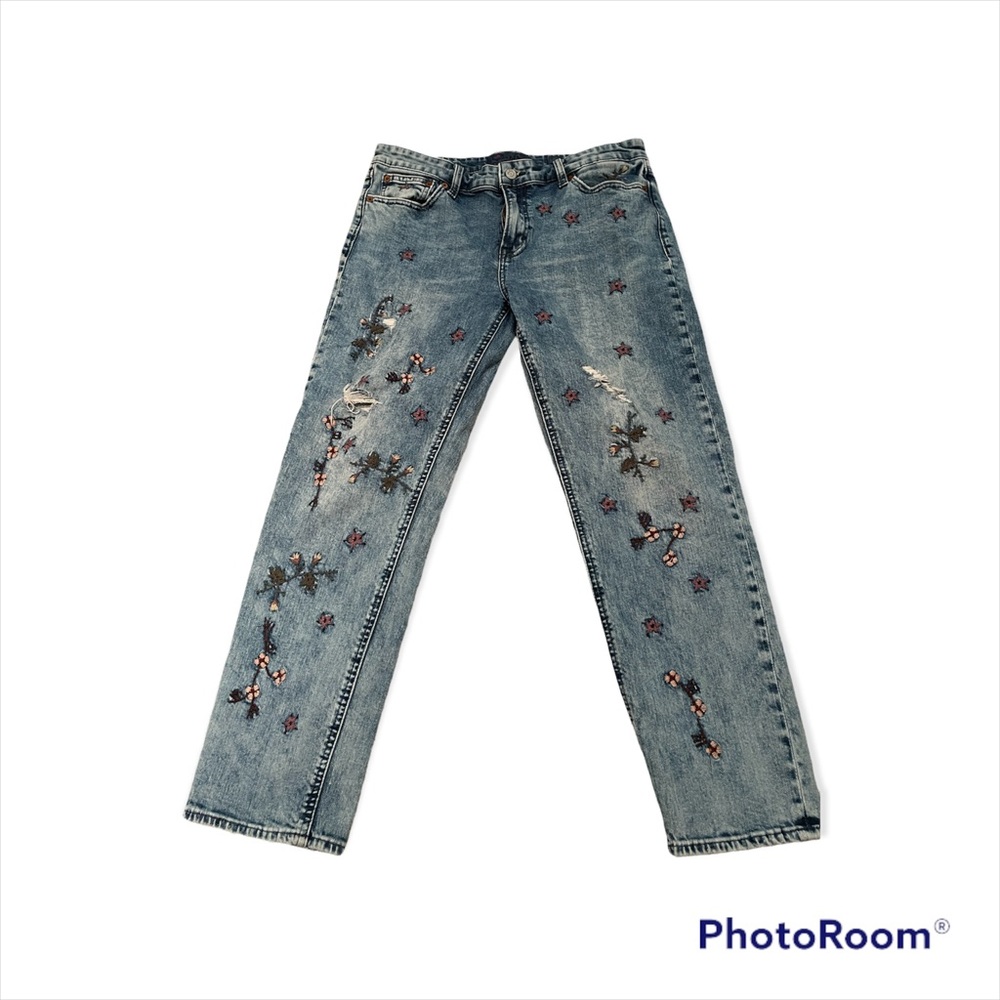 Lucky Brand Embroidered Jeans
